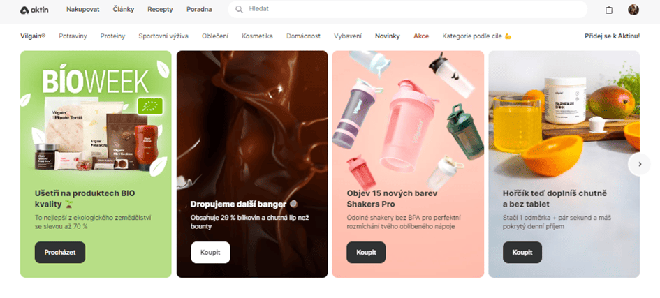 Akční nabídka produktů